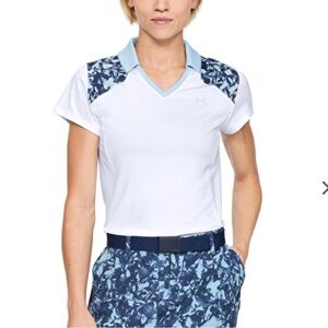 Under Armour Women's Zinger
Printed Short Sleeve Polo golf shirt